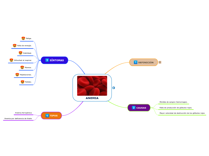 Anemia Mind Map 